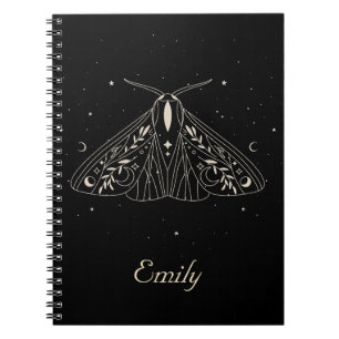 Cuaderno Bloc de notas para mariposa celestial mística de l