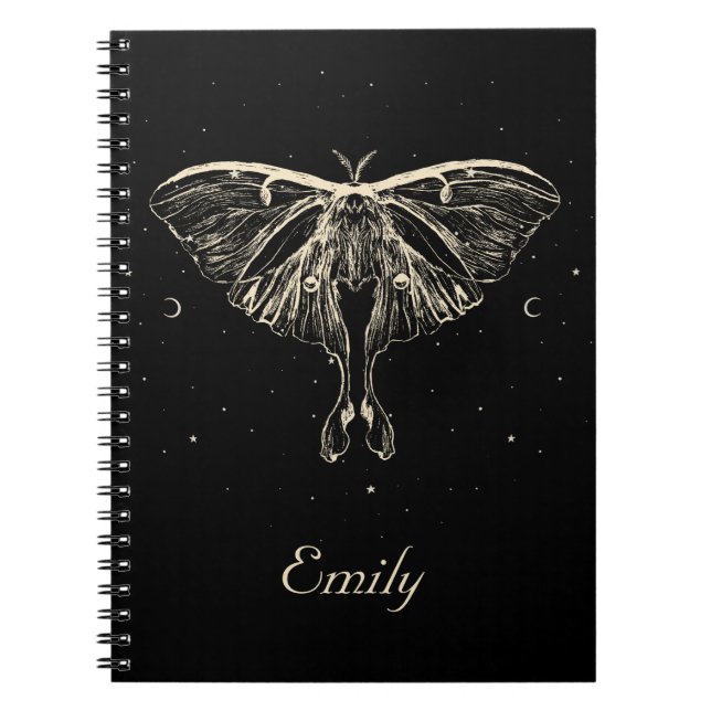 Cuaderno Bloc de notas para mariposa celestial mística de l (Frente)