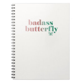 Cuaderno Bloc de notas para mariposa de Badass