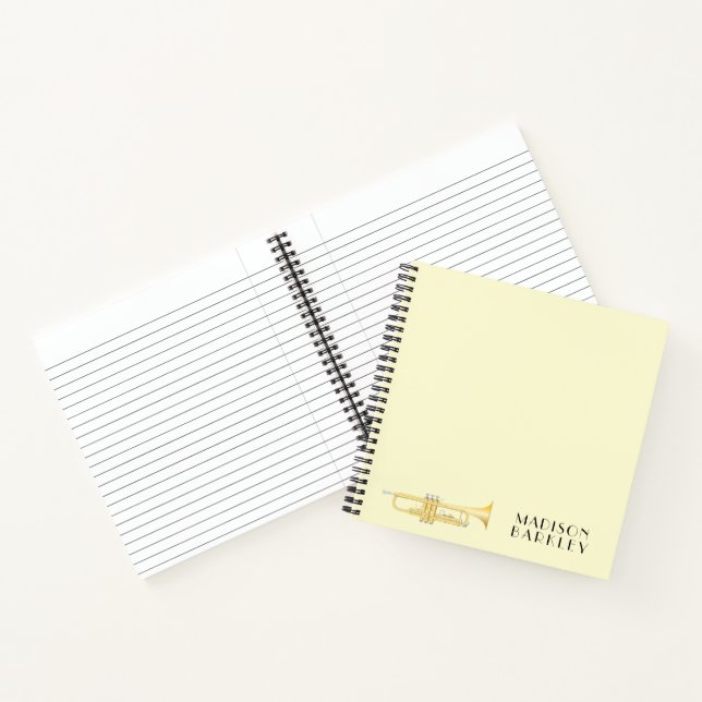 Cuaderno Bloc de notas para músicos de Trumpet (Interior)