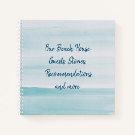 Cuaderno Bloc de notas para nuestros huéspedes de Beach Hou