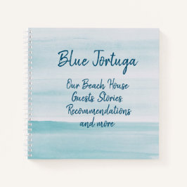 Cuaderno Bloc de notas para nuestros huéspedes de Beach Hou