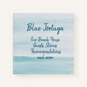 Cuaderno Bloc de notas para nuestros huéspedes de Beach Hou