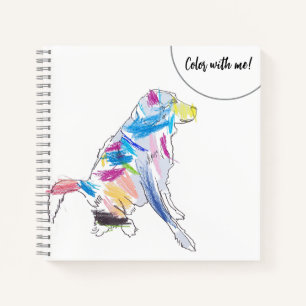 Cuaderno Bloc de notas para perros arco iris