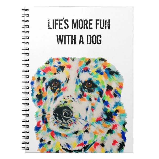 Cuaderno Bloc de notas para perros de 6,5" x 8,75" (Frente)