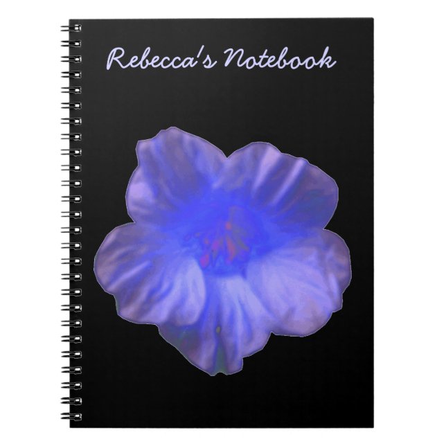 Cuaderno Bloc de notas para Personalizables de flores de na (Frente)