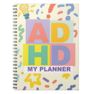 Cuaderno Bloc de notas para planificadores de ADHD