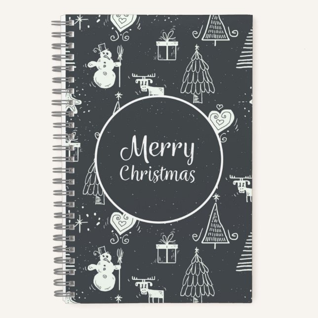 Cuaderno Bloc de notas para regalo navideño personalizado (Anverso)