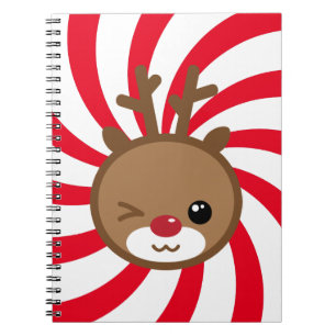 Cuaderno Bloc de notas para renos de Kawaii