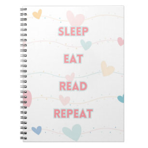 Cuaderno Bloc de notas para repetición de lectura de sueño