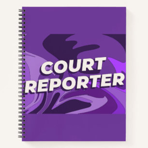 Cuaderno Bloc de notas para reporteros de tribunales