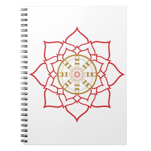 Cuaderno Bloc de notas para ruedas Lotus Dharma (Frente)