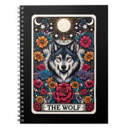 Cuaderno Bloc de notas para tarjetas Wolf Spirit Tarot