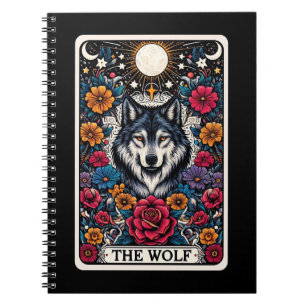 Cuaderno Bloc de notas para tarjetas Wolf Spirit Tarot