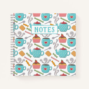 Cuaderno Bloc de notas para té y dulces