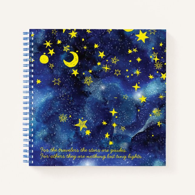 Cuaderno Bloc de notas para viajeros y estrellas (Anverso)