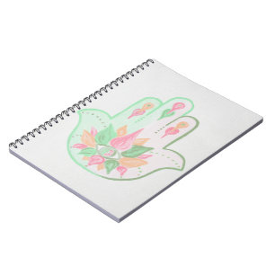Cuaderno Bloc de notas Pastel Hamsa