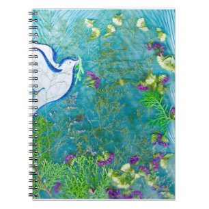 Cuaderno Bloc de notas Peace and Petals