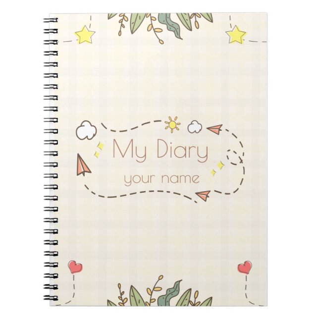 Cuaderno Bloc de notas personalizado con nombre (Frente)