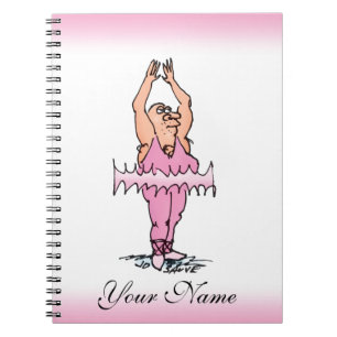 Cuaderno Bloc de notas personalizado de bailarina de ballet