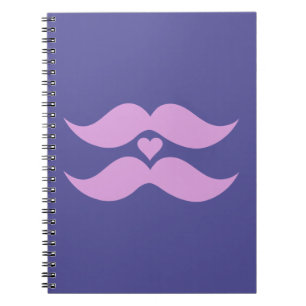 Cuaderno bloc de notas personalizado de bigotes rosados