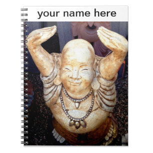Cuaderno bloc de notas personalizado de buddha feliz