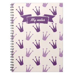Cuaderno Bloc de notas Personalizado de cruzas moradas