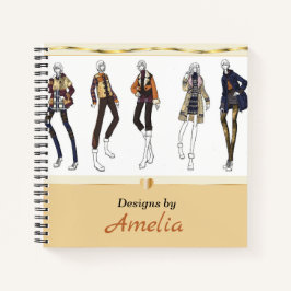 Cuaderno Bloc de notas personalizado de diseño de moda