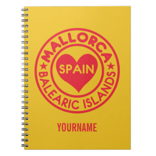 Cuaderno bloc de notas personalizado de MALLORCA España