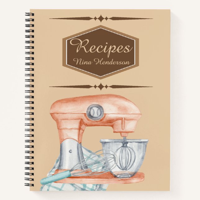 Cuaderno Bloc de notas personalizado de mezclador (Anverso)