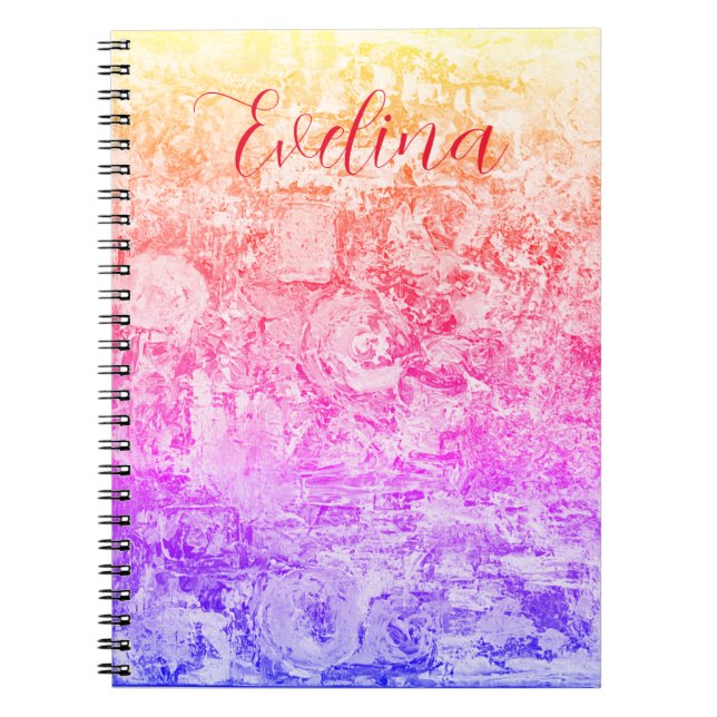 Cuaderno Bloc de notas personalizado de nombre de usuario (Frente)