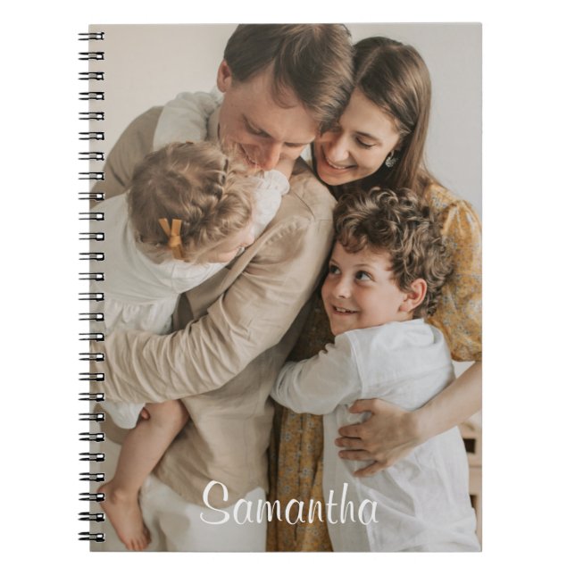 Cuaderno bloc de notas personalizado de nombre personalizad (Frente)