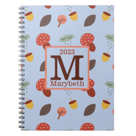 Cuaderno bloc de notas personalizado de otoño
