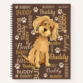 Cuaderno Bloc de notas personalizado de Perro Marrón