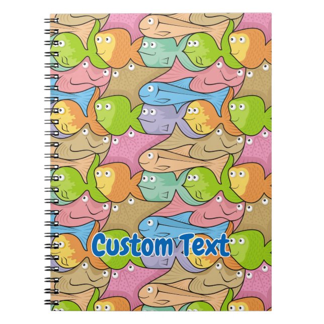 Cuaderno bloc de notas personalizado de pescado (Frente)