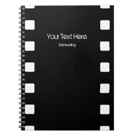 Cuaderno Bloc de notas Personalizado de tiras de película