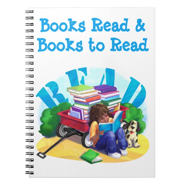 Cuaderno Bloc de notas personalizado del vagón de libros LE (Frente)