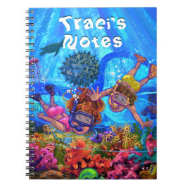 Cuaderno Bloc de notas personalizado Divertido bajo el mar