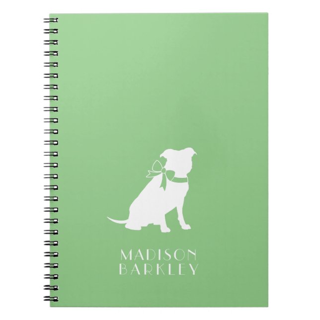 Cuaderno Bloc de notas Pitbull con Bulldog de hojalata (Frente)