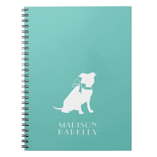 Cuaderno Bloc de notas Pitbull con Bulldog de hojalata (Frente)