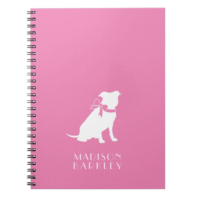 Cuaderno Bloc de notas Pitbull con Bulldog de hojalata (Frente)