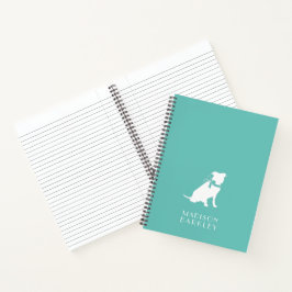Cuaderno Bloc de notas Pitbull con Bulldog de hojalata