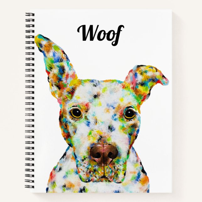 Cuaderno Bloc de notas Pitbull de 8,5" x 11" (Anverso)