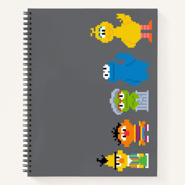 Cuaderno Bloc de notas Pixel Sesame Street (Anverso)