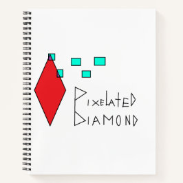 Cuaderno bloc de notas pixelado