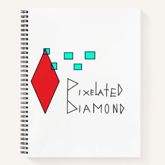 Cuaderno bloc de notas pixelado