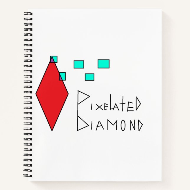 Cuaderno bloc de notas pixelado (Anverso)