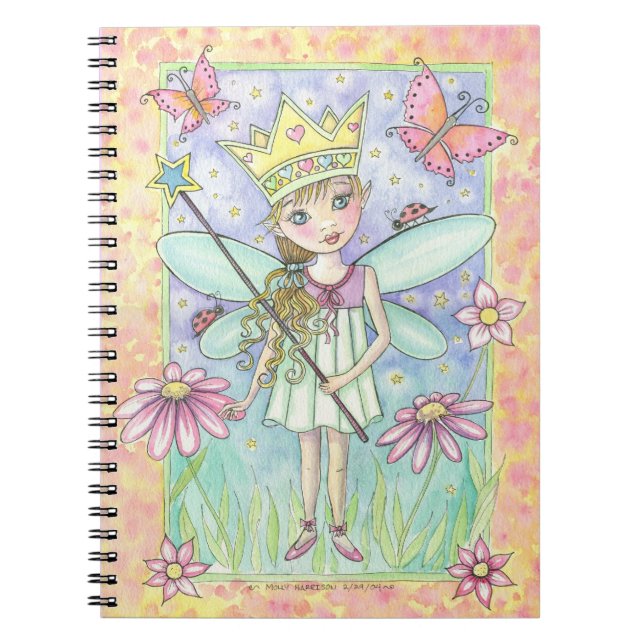 Cuaderno Bloc de notas Princesa de hadas (Frente)