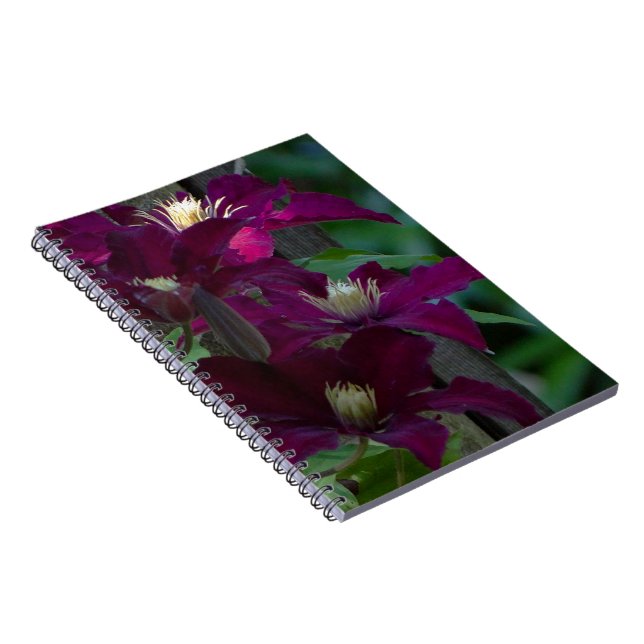 Cuaderno Bloc de notas Purple Clematis (Lado Derecho)