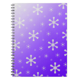 Cuaderno Bloc de notas Purple Snowflake